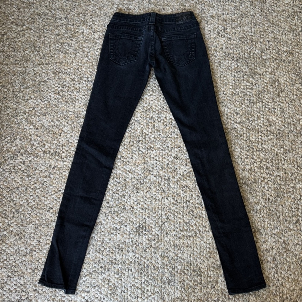 True Religion Women's Skinny Jeans - Black (Size 25) - Picture 6 of 8